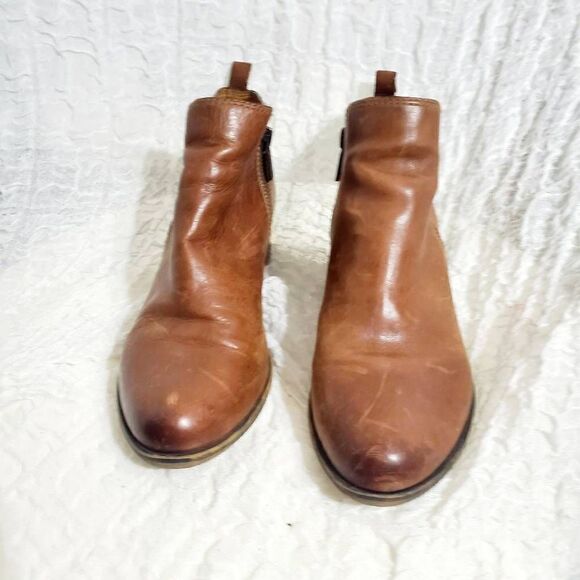 Lucky Brand Basel Toffee Color Booties Size 8M - Picture 2 of 10